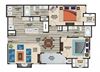 Denali Floor Plan Denali 1,087 sq.ft. Floor Plan at Solitude at Centennial, Las Vegas, 89131