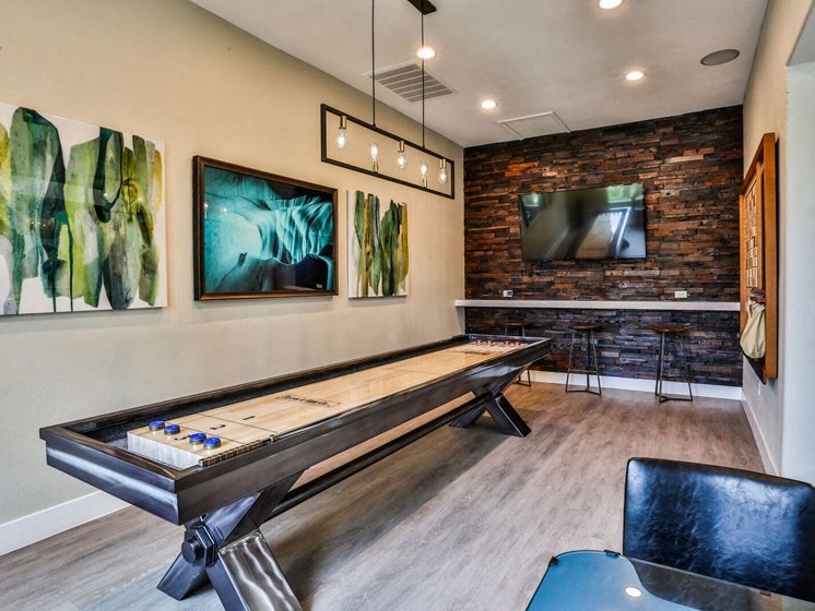 shuffle board table at Solitude at Centennial, Las Vegas