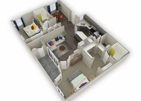 Deluxe- St. Martin floor plan at Monaco Park, Las Vegas, NV