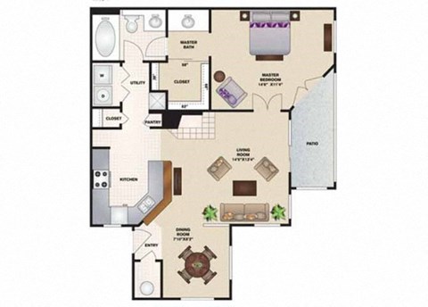 Grace floor plan at Monaco Park, Las Vegas, NV, 89117