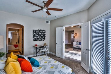 Model apartment home bedroom at Monaco Park, Las Vegas, 89117
