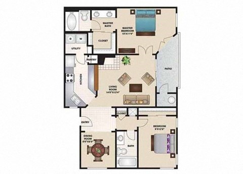 St. Martin floor plan at Monaco Park, Nevada