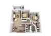 B2 Floor plan 2 Bed - 2 Bath |960 sq. ft.