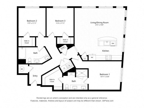 a floor plan of a unit with floor plans and diagrams
