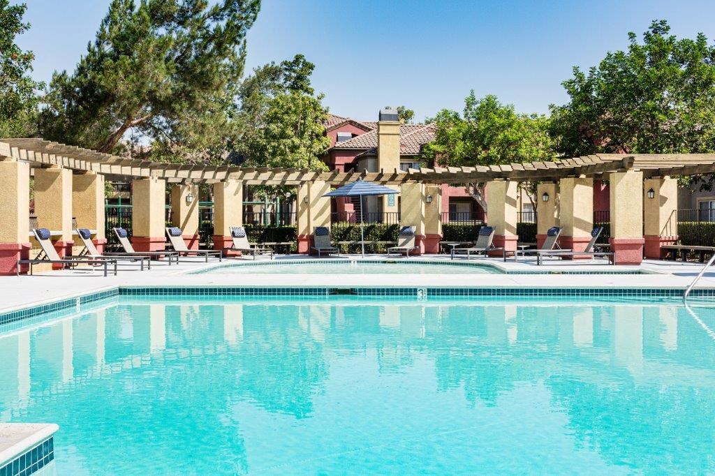 Swimming Pool With Relaxing Sundecks at Deerwood, Corona, California