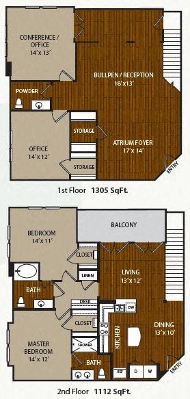 B2LW floor plan