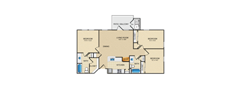C1 floor plan 1150 sf