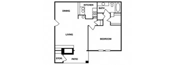 One Bedroom One Bathroom