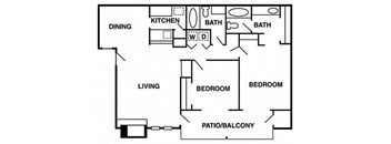 Two Bedroom Two Bathroom