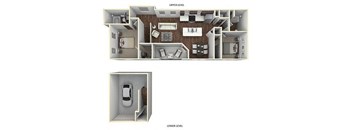 B4 townhome floorplan