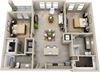 B3A floor plan.