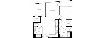 Two bedroom two bathroom