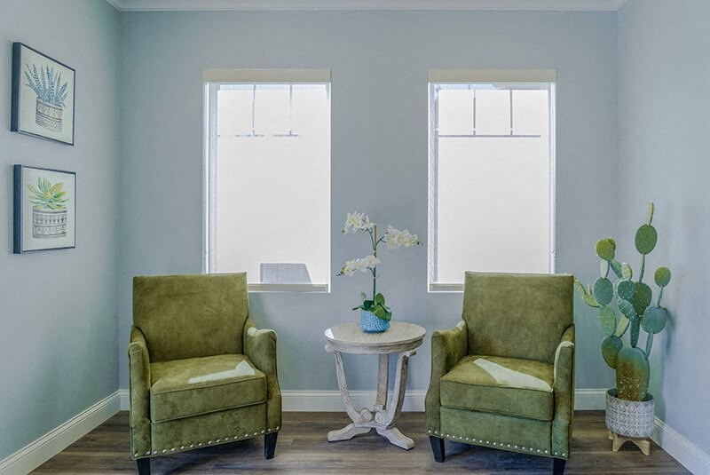 Clubhouse with seating