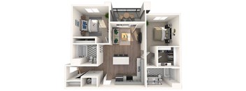 Premier Two Bedroom, Two Bathroom B