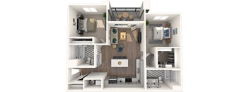 Premier Two Bedroom, Two Bathroom A