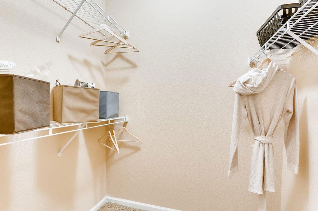 Bedroom in model unit