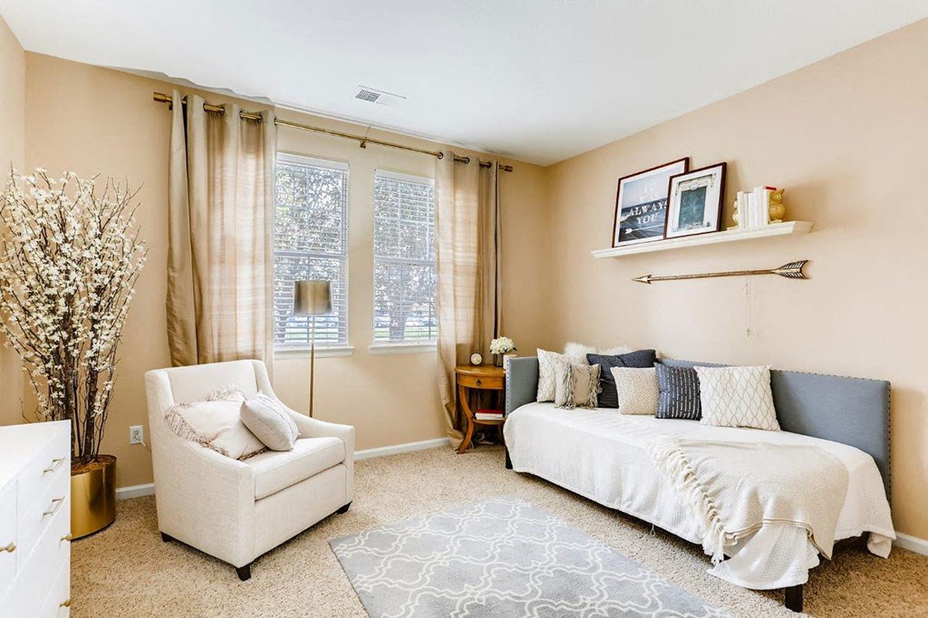 Bedroom in model unit