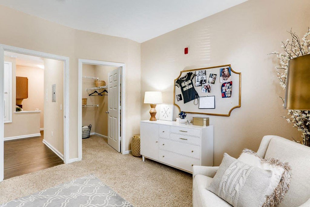 Bedroom in model unit