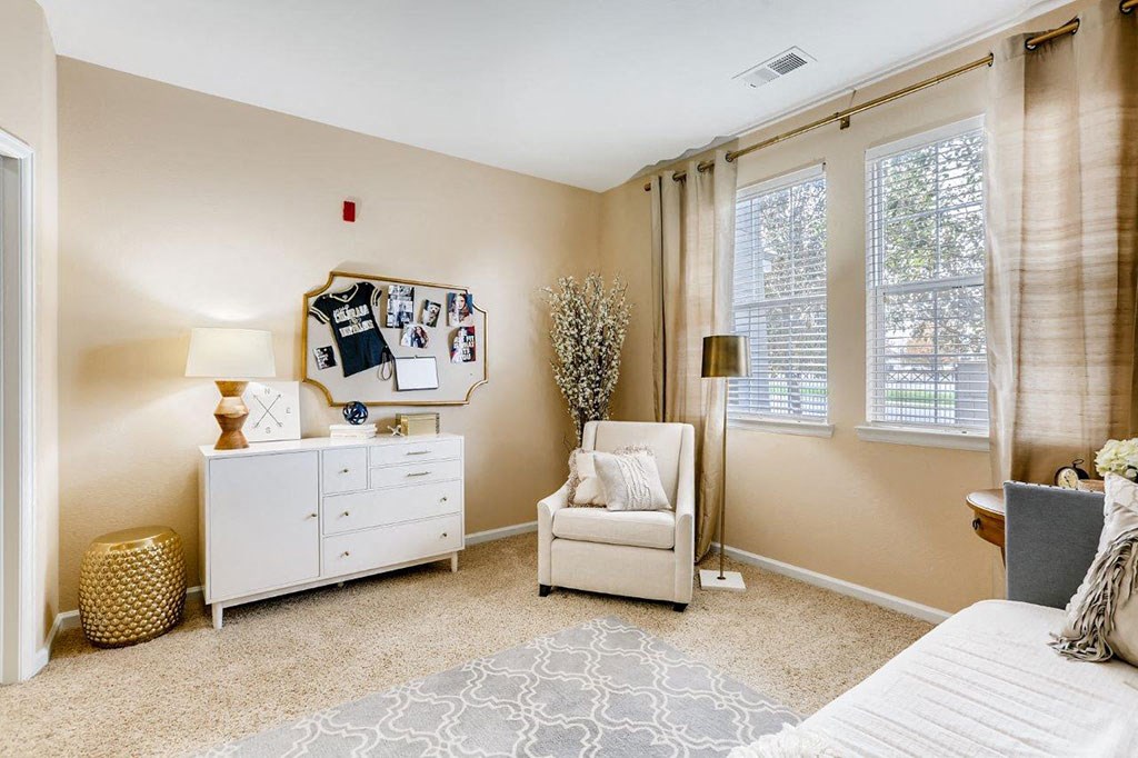 Bedroom in model unit