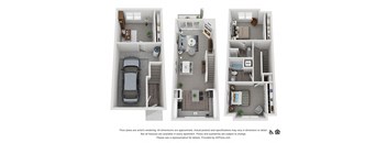 22CF Floor Plan at Lionsgate South, Hillsboro, OR, 97124