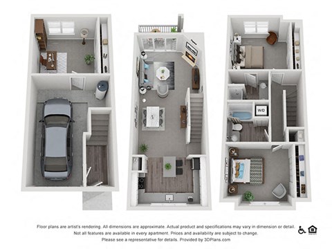 22CF Floor Plan at Lionsgate South, Hillsboro, OR, 97124