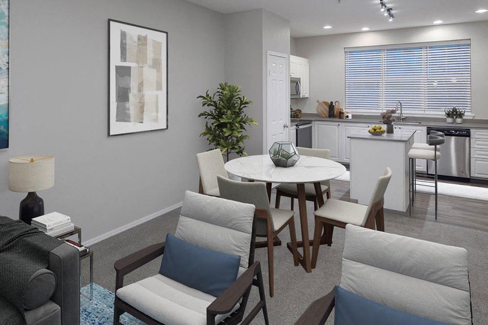 Living Room With Kitchen at Lionsgate South, Hillsboro, 97124
