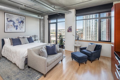 Comfortable Bedroom at The Wyatt, Portland