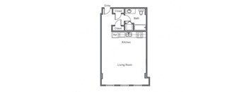 11CLB Floor plan at The Wyatt, Portland, OR, 97209