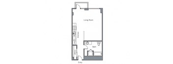 11CLI floor plan at The Wyatt, Portland, 97209