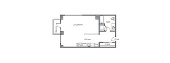 11CLG floor plan. at The Wyatt, Portland, OR, 97209