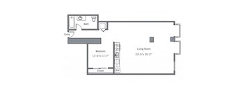 11CLY Floor plan.at The Wyatt, Portland, OR