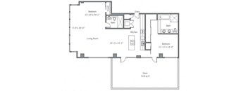 22CF Floor plan at The Wyatt, Oregon