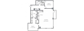 22CG Floor plan.at The Wyatt, Portland, OR, 97209