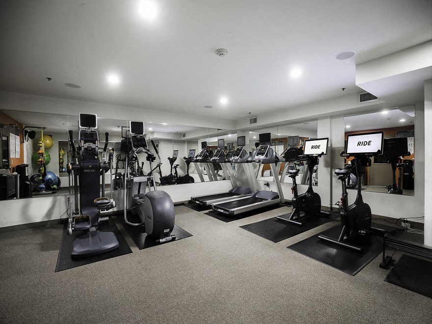Fitness center with cardio equipment at Axis, Washington