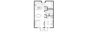 11CP floorplan at Axis, Seattle Washington
