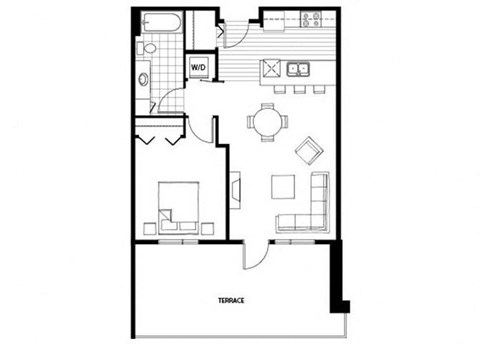 11CG floor plan at Axis, Washington, 98109