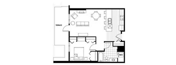 11CI floor plan at Axis, Seattle, WA