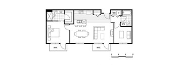 12CA floor plan at Axis, Seattle, 98109