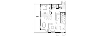 22CF floor plan at Axis, Seattle