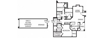 Residence Four Lower Floor plan at RiverEdge Terrace, 4805 Wind Surf Way, CA