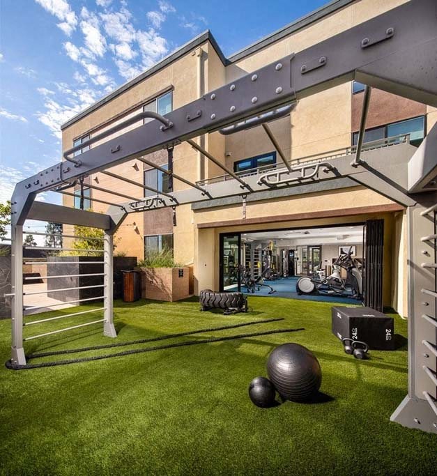 Outdoor Fitness Area at The Lofts at Carlsbad Village, Carlsbad, 92008