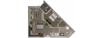 A1 Floor Plan at The Lofts at Carlsbad Village, Carlsbad