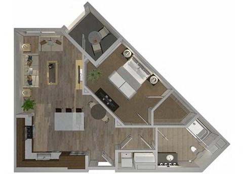 A1 Floor Plan at The Lofts at Carlsbad Village, Carlsbad