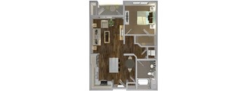 A2 Floor Plan at The Lofts at Carlsbad Village, Carlsbad California