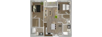 B2 Floor Plan at The Lofts at Carlsbad Village, Carlsbad, CA