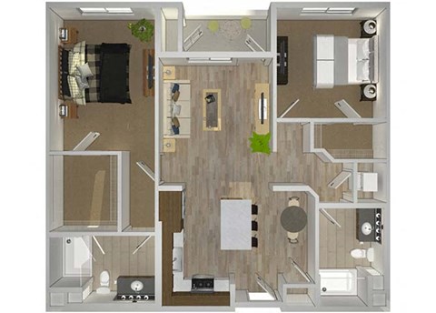 B2 Floor Plan at The Lofts at Carlsbad Village, Carlsbad, CA
