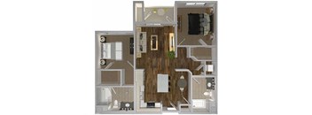 B2.1 Floor Plan  at The Lofts at Carlsbad Village, Carlsbad, 92008
