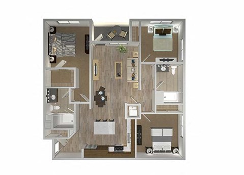 C1 Floor Plan at The Lofts at Carlsbad Village, Carlsbad, 92008