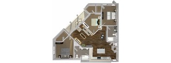 C2 Floor Plan at The Lofts at Carlsbad Village, Carlsbad California