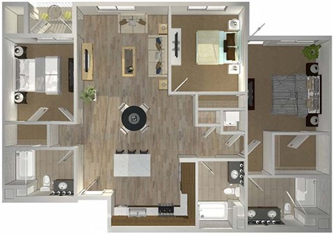 C3 Floor Plan at The Lofts at Carlsbad Village, Carlsbad